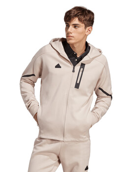 sudadera adidas con abierta capucha hombre  D4GMDY FZHD, beige