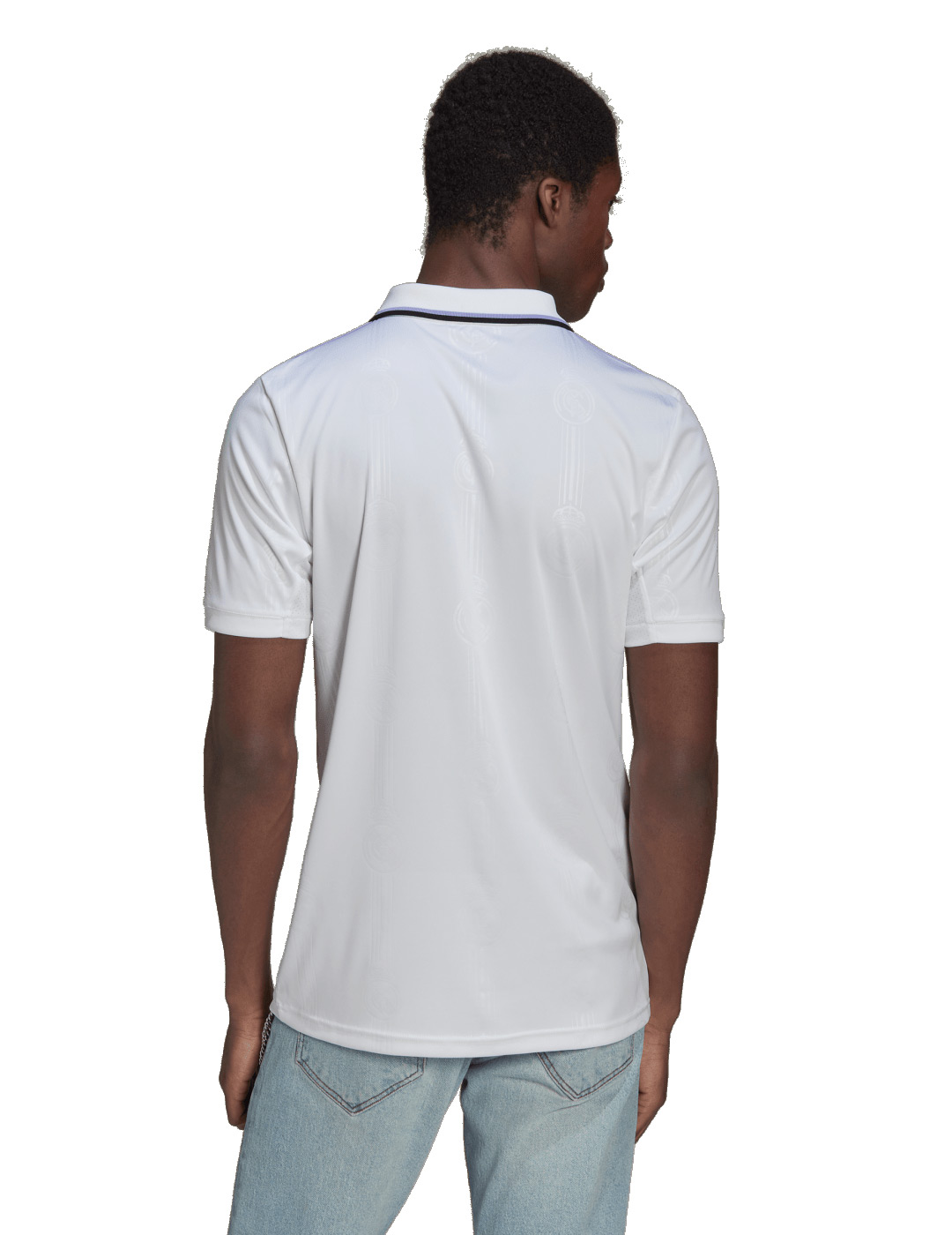 camiseta fútbol REAL MADRID blanca, adulto