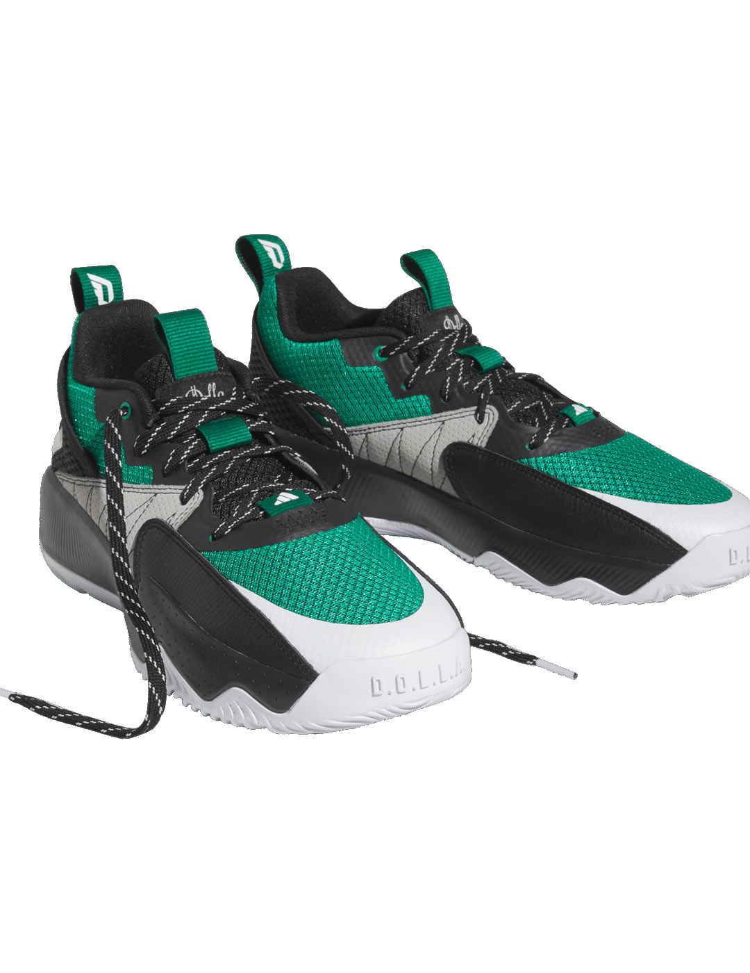 zapatilla baloncesto adidas DAME CERTIFIED, negro-verde