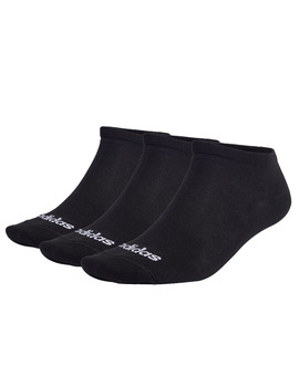 calcetines adidas pinkies T LIN LOW pack tres unidades, negro