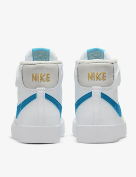 NIKE BLAZER MID '77 LITTLE KIDS' BLANCO/AZUL