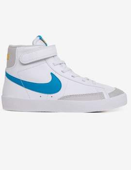 NIKE BLAZER MID '77 LITTLE KIDS' BLANCO/AZUL