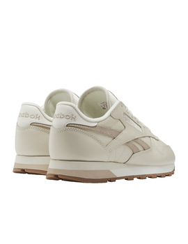 zapatilla reebok mujer CLASSIC LEATHER  crema