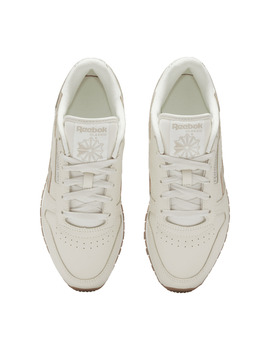 zapatilla reebok mujer CLASSIC LEATHER  crema