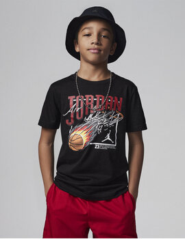 camiseta manga corta jordan niño FIREBALL DUNK negro