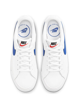 zapatilla nike niño COURT LEGACY blanco-azul