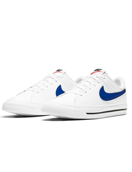 zapatilla nike niño COURT LEGACY blanco-azul