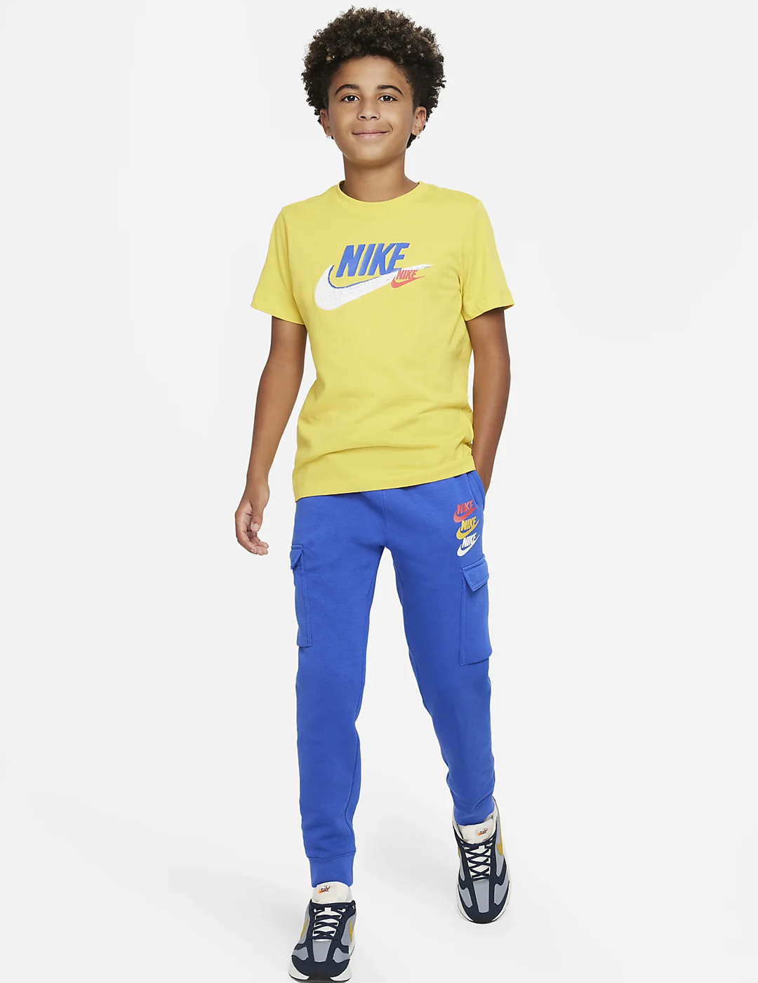 pantalón nike sportswear niño  SI FLC CARGO PANT, azul