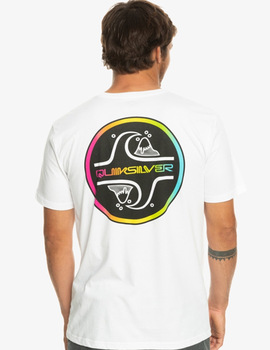 camiseta manga corta quiksilver COREBUBBLE blanca