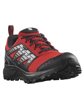 zapatilla salomon goretex hombre  WANDER rojo