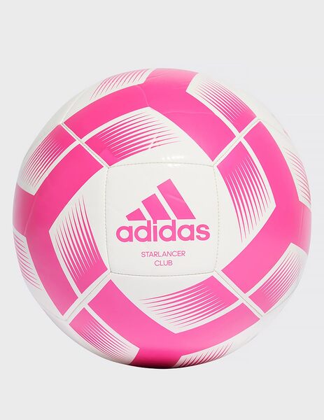 balón fútbol adidas rosa-blanco