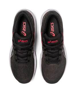 zapatilla running junior asics GT-1000 11 negro-rojo