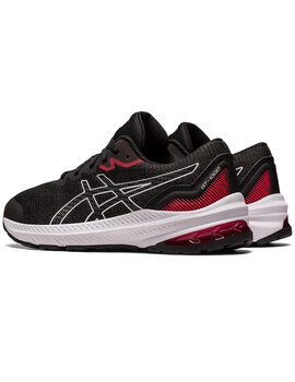 zapatilla running junior asics GT-1000 11 negro-rojo