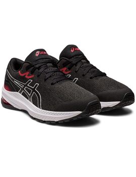 zapatilla running junior asics GT-1000 11 negro-rojo