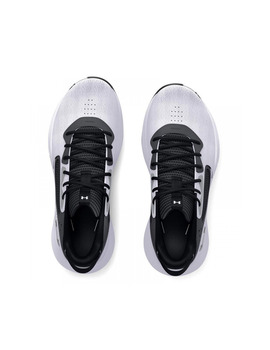 zapatilla baloncesto niño under armour UA GS LOCKDOWN 6, blanco-negro