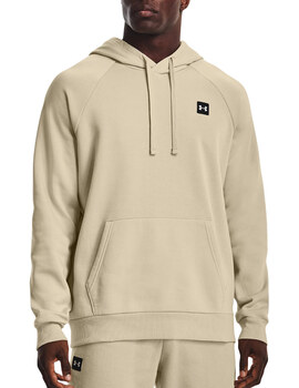 sudadera under armour hombre  RIVAL FLEECE HOODIE, beige