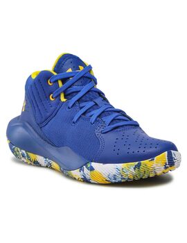 zapatilla baloncesto niño under armour UA GS JET '21, azul