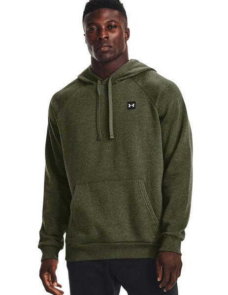 sudadera under armour hombre RIVAL FLEECE HOODIE, verde