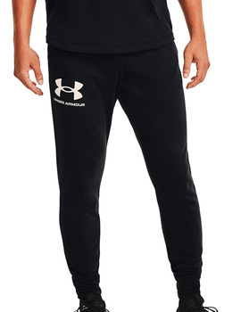 pantalón under armour algodón sin perchar  RIVAL TERRY JOGGER, negro