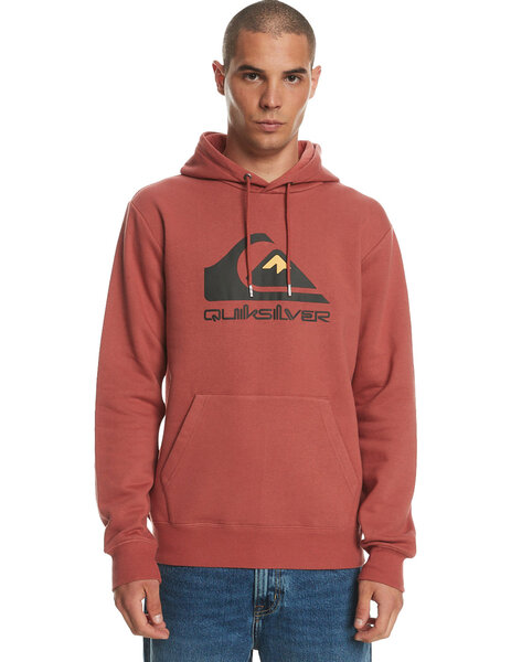 sudadera quiksilver hombre capucha BIGLOGOHOOD marron