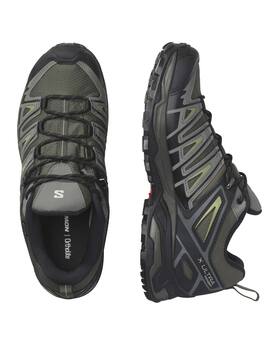 zapatilla salomon para hombre goretex  X ULTRA PIONEER GTX, negro-verde