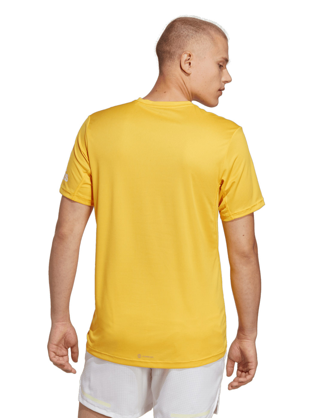 camiseta adidas manga corta running, hombre, RUN IT TEE M, amarilla