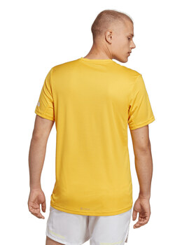 camiseta adidas manga corta running, hombre, RUN IT TEE M, amarilla
