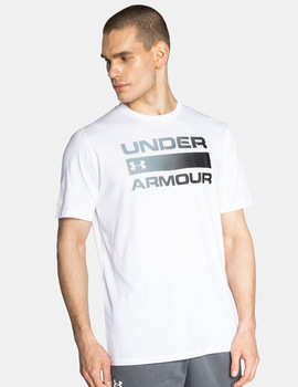 camiseta under armour hombre manga corta  TEAM ISSUE WORDMARK SS, blanco