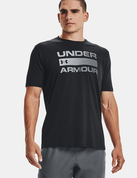 camiseta under armour hombre manga corta  TEAM ISSUE WORDMARK SS, negro