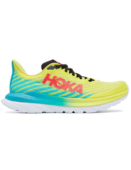 ZAPATILLA RUNNING HOKA MACH 5 EVENING, VERDE FLUOR