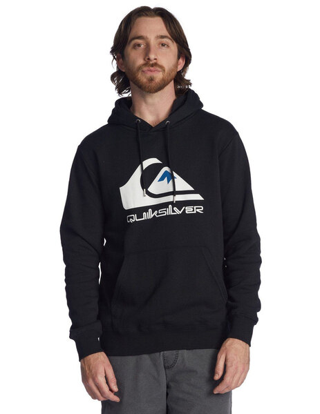 sudadera quiksilver hombre con capucha BIGLOGOHOOD negr