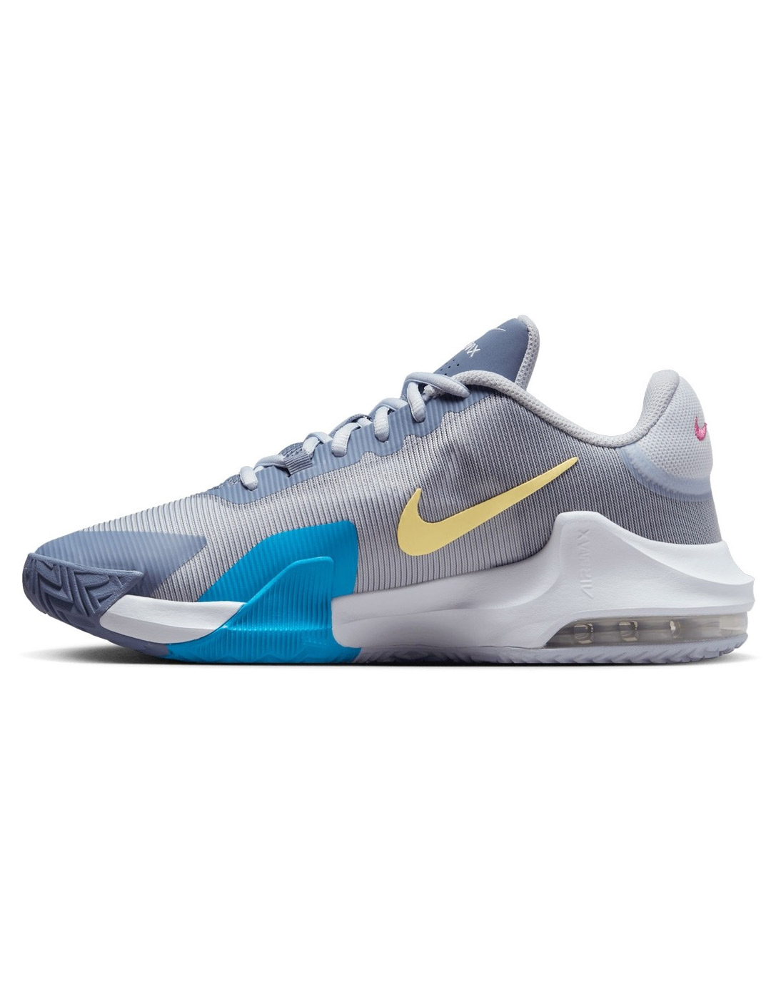 zapatilla de baloncesto adulto nike  AIR MAX IMPACT 4 BASKETBALL, gris-turquesa
