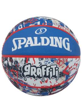 balón de baloncesto SPALDING GRAFFITI 7, azul-blanco