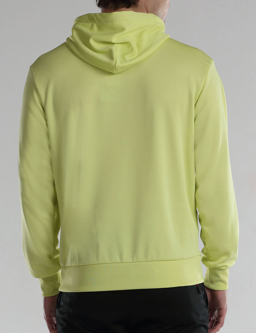 sudadera con capucha  +8000 ADULO, verde fluor