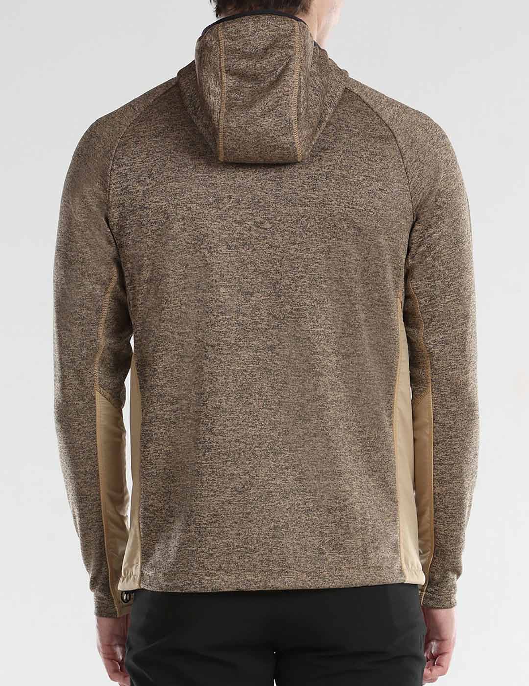 sudadera con capucha  +8000 ERIAL, marrón jaspeado