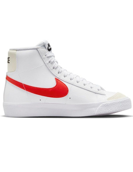 zapatilla niño nike  BLAZER MID '77 blanco-rojo