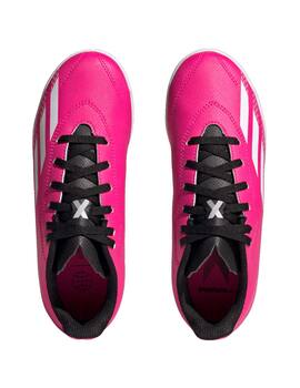 bota adidas fútbol sala niño X SPEEDPORTAL.4 IN fuscia-negro