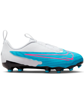 bota de fútbol nike junior  PHANTOM GX ACADEMY MG blanca-azul