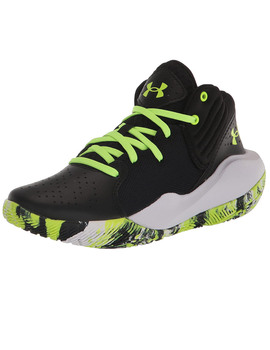 zapatilla de baloncesto under armour niño UA JET '21, negro-verde