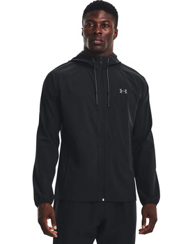 paravientos impermeable under armour hombre  STRETCH WOVEN WINDBREAKER, negro