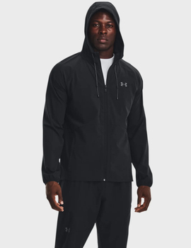 paravientos impermeable under armour hombre  STRETCH WOVEN WINDBREAKER, negro