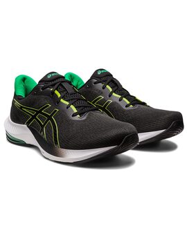 zapatilla running hombre asics GEL-PULSE 14, negro-verde