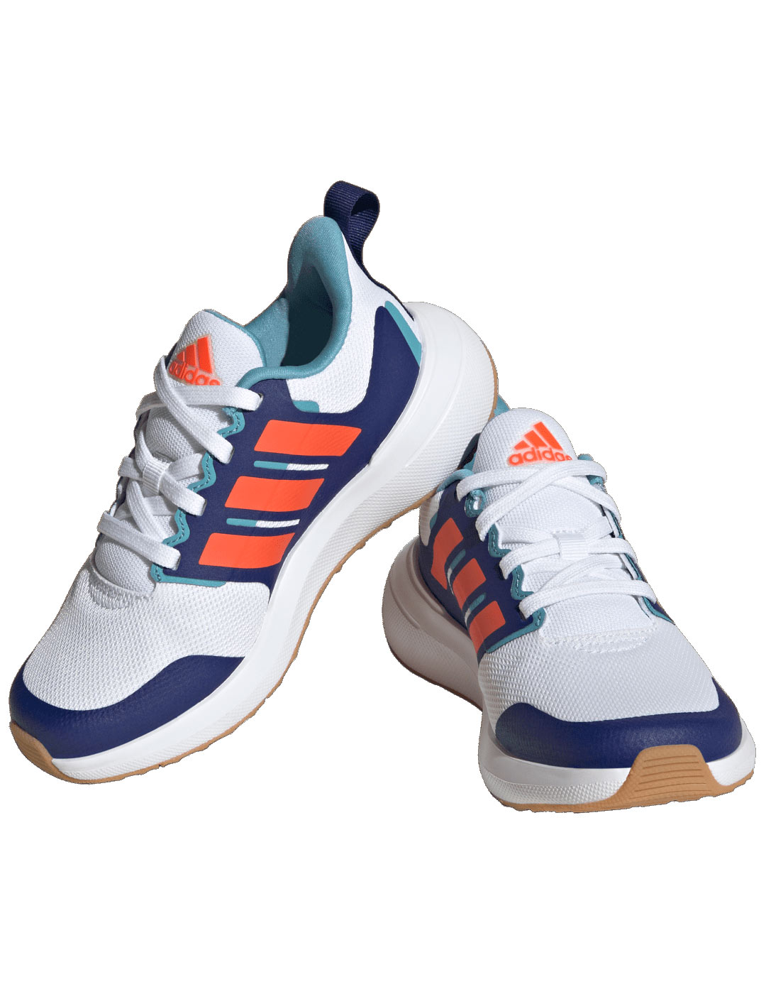 zapatilla adidas junnior FORTARUN 2.0, blanco-azul