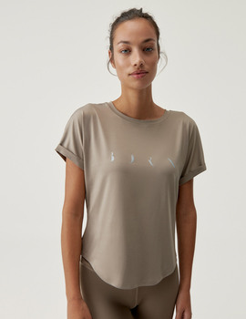 camiseta born living yoga AZAMI BLACK M/L, gris