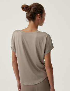 camiseta born living yoga AZAMI BLACK M/L, gris