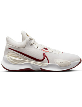 zapatilla de baloncesto hombre nike  RENEW ELEVATE 3 blanco-granate