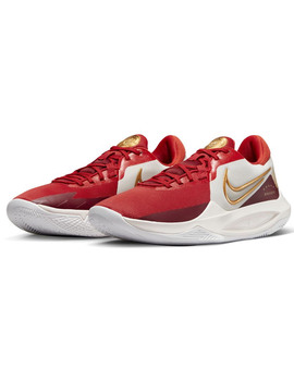 zapatilla de baloncesto nike PRECISION 6 blanco-granate