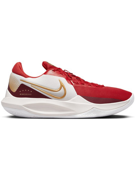 zapatilla de baloncesto nike PRECISION 6 blanco-granate