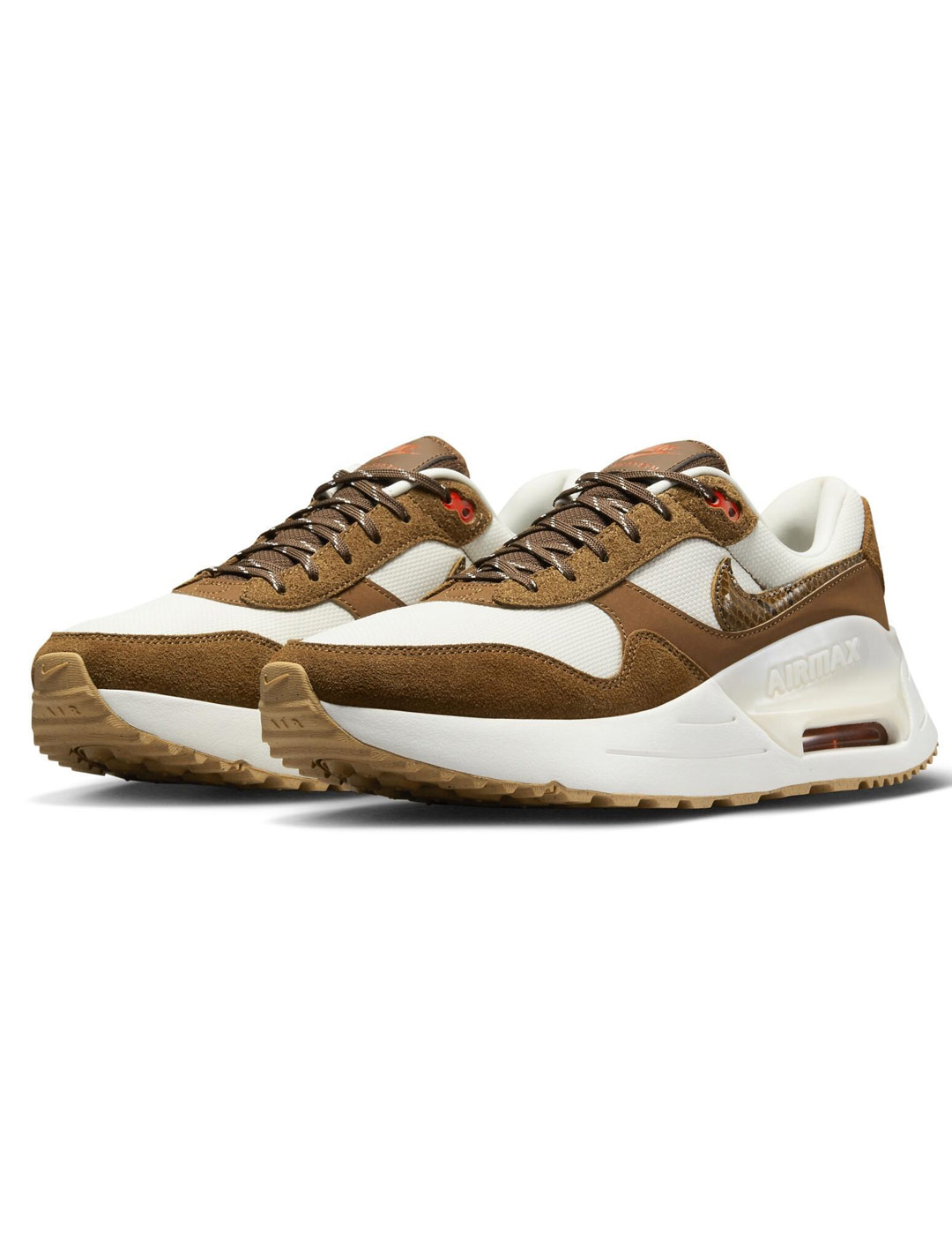 zapatilla nike mujer  AIR MAX SYSTM SE , camel - animal print