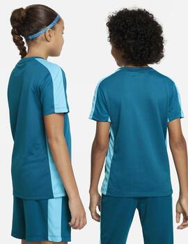 camiseta manga corta niño nike fútbol DRI-FIT ACADEMY23 azul